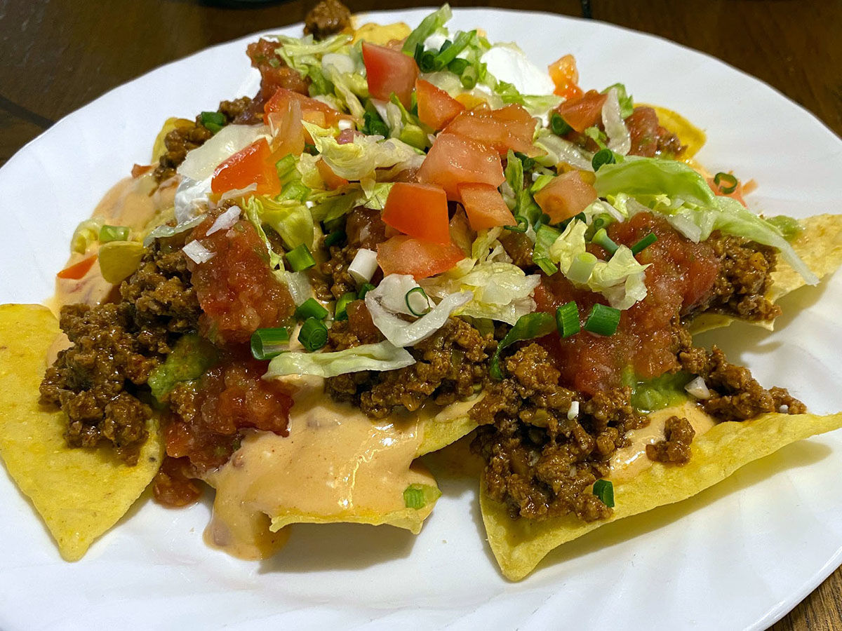 Meat nachos from Scott